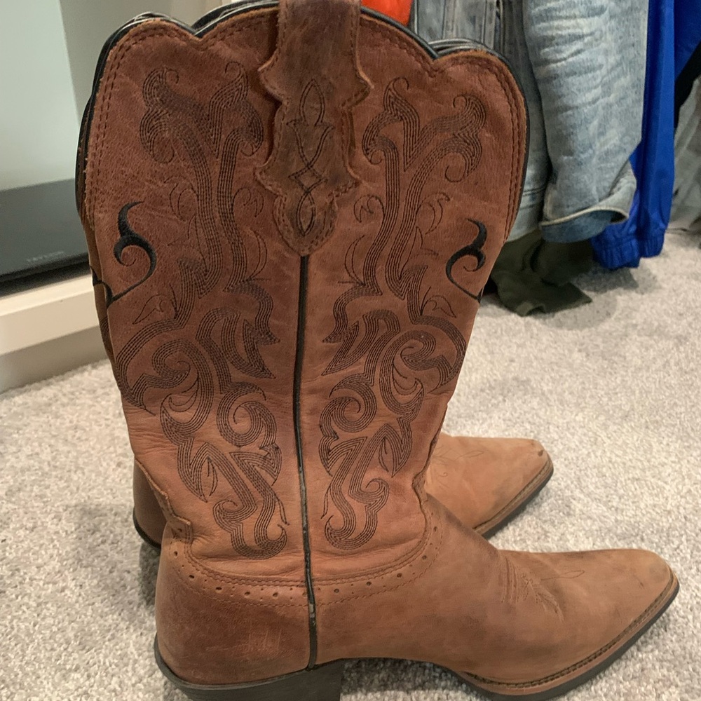 Womens Brown Justin Cowboy Boots